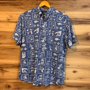 Southern Tide/Reyn Spooner performance button up short sleeve size L.